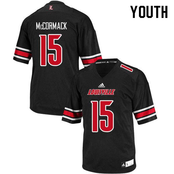 Youth Louisville Cardinals #15 Sean McCormack College Football Jerseys Sale-Black